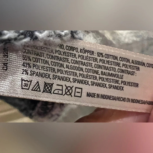 Anthropologie Saturday Sunday Size Small gray white long sleeve dress - Picture 12 of 12